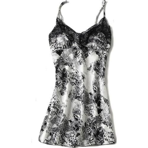 Женские шелковые ночные сорочки FZSLCYIYI China At AliExpress