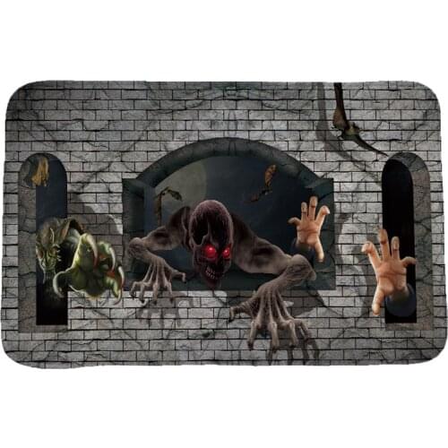 Halloween Rug Creative 3D Printing Carpets and Rugs for Bedroom Living Room Carpet Kitchen Bathroom Anti-Slip Floor Mats