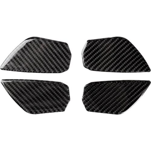 Car Interior Door Handle Sticker, Carbon Fiber, Car Sticker Decal For Civic 2016