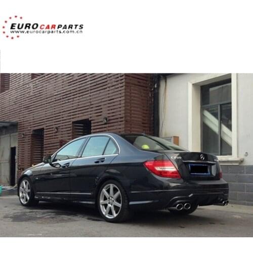 C63 exhaust tips fit for MB C-class W204 C180 C200 to A-style endpipe W204 muffler tips single to 4 matic style