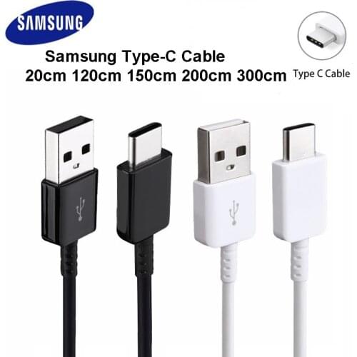 Original 20/120/150CM USB Type C Cable Fast Charge Data Line For Samsung Galaxy S10 9 8 Plus A5 A7 2017 Note 10 8 XIAOMI 9 8 6 5