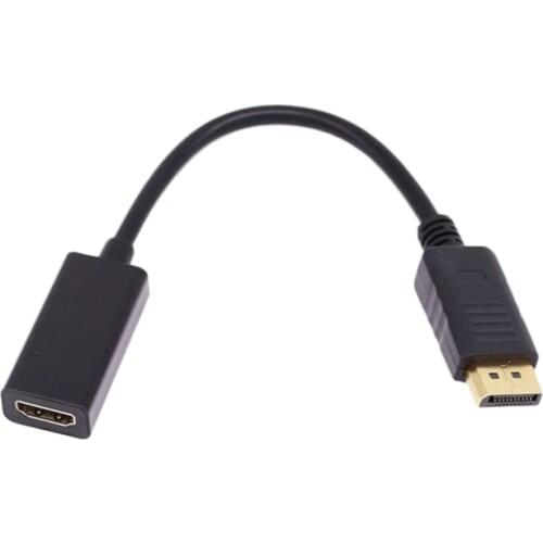 1080P Male To Female DP Displayport to HDMI Cable Display Port to 1080P HDMI Adapter Converter For HP/DELL Laptop PC Projector