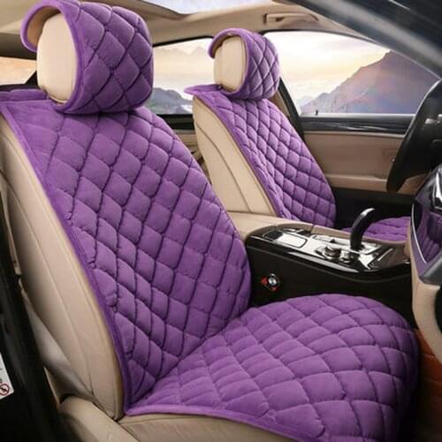 2/5 seats short plush cushion Auto accessories interior car seat covers Russia free shipping