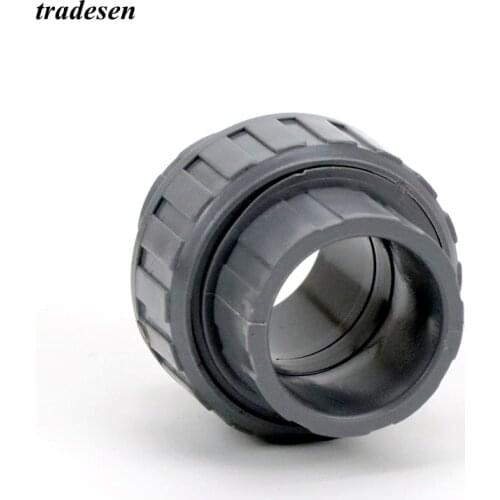 PVC 63mm 75mm 90mm 110mm ID UPVC Union Pipe Fittings Coupler Water Connector For Garden Irrigation Hydroponic System 1pcs