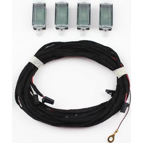 LED INDOOR Footwell Light FOOT LIGHT + Wire harness For A4 A5 A6 Q3 Q5 8UD 947 409 8U0947409