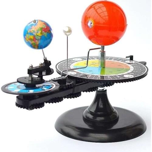 Student Planetarium Set Three Globes Sun/Earth/Moon Model Teach Education Geography Map Solar Earth Moon movment