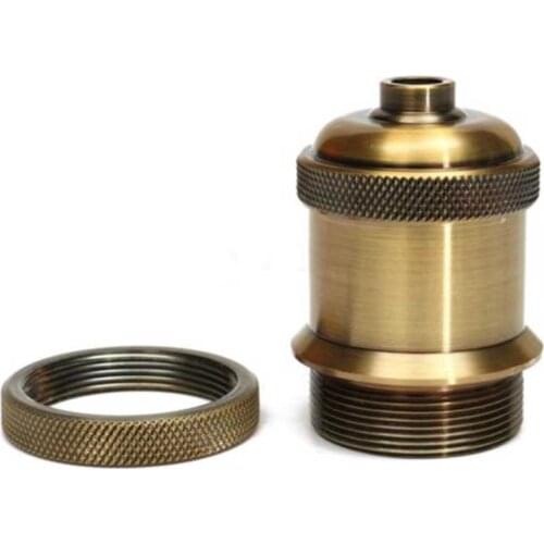 Vintage Lamp Base Holder Aluminum Screw Thread Light Socket LED Light Accessory for E27 Bulbs
