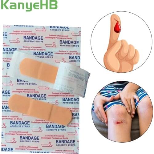 100pcs Waterproof Breathable Band Aid Wound Hemostasis Stickers Emergency Patch First Aid Bandage Heel Cushion Adhesive Plaster