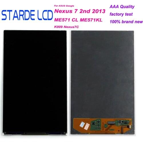 STARDE LCD For Google Nexus 7 2nd 2013 ME571 ME571CL ME571KL 7'' LCD Display Touch Screen Digitizer Flex Cable Tail Insertion