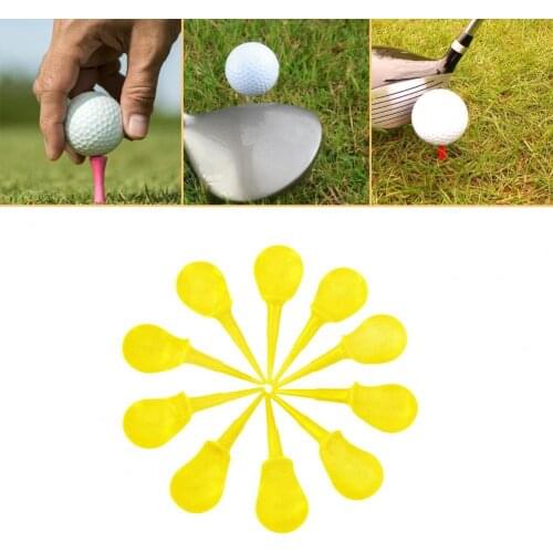 10Pcs Plastic Tees Easy to Carry Chair-shaped Golf Spikes Plastic Tees Chair-shaped Stable Golf Plastic Spikes for Clubs