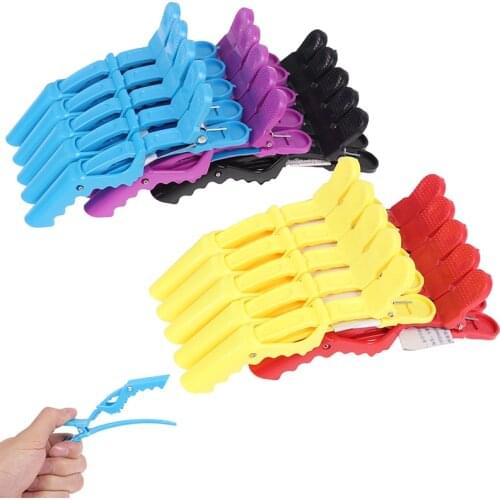 56pcs Professional Matte Sectioning Clips Clamps Hairdressing Salon Hair Grip Crocodile Hairdressing Hair Style Barbers Clips