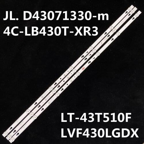 792MM LED backlight strip 7 lamp for 43 lcd tv JL. D43071330-m 4C-LB430T-XR3 LT-43T510F LVF430LGDX E0023 3v