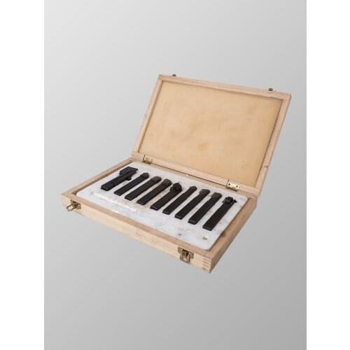 9pcs Indexable Carbide Turning Tools Set Inserts with Holder for Mini Lathe