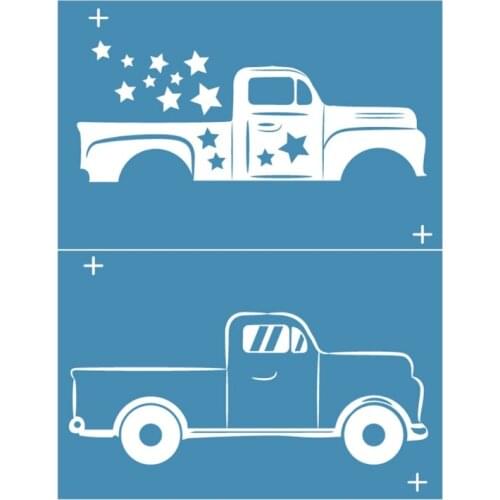 Car Self-Adhesive Silk Screen Printing Stencil Reusable Sign Stencils Painting