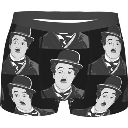 Chaplin Comic Actor The Little Tramp Underpants Homme Panties Mens Underwear Sexy Shorts Boxer Briefs