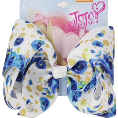 Flowers Christmas Hair Bows 7"Large Bowknot Hairclip Grosgrain Ribbon Headwear For Girls Hair Accessories 12pcs/ Drop shipping