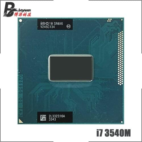 Intel Core i7-3540M i7 3540M SR0X6 3.0 GHz Dual-Core Quad-Thread CPU Processor 4M 35W Socket G2 / rPGA988B