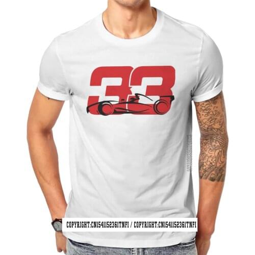 Formula 1 33 Design T Shirt Vintage Male Graphic Top Quality Tshirt Plus Size Crew Neck Streetwear