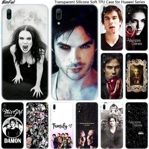 Hot The Vampire Diaries Soft Silicone Phone Case for Huawei Mate 10 20 Lite Pro Enjoy 9S Y9 Y7 Y6 Y5 2019 2018 Pro 2017 Fashion