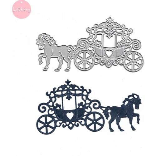 Carriage Slimline Cutting Dies Scrapbooking Embossing Folders for Card Making Metal Craft Stencils DIY Clear Stamps Die Cut