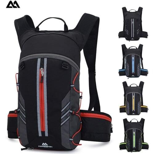 Outdoor Cycling Hiking 10L Small backpack with night reflective strips Nylon Waterproof Wear resistant rucksack Foldable storage