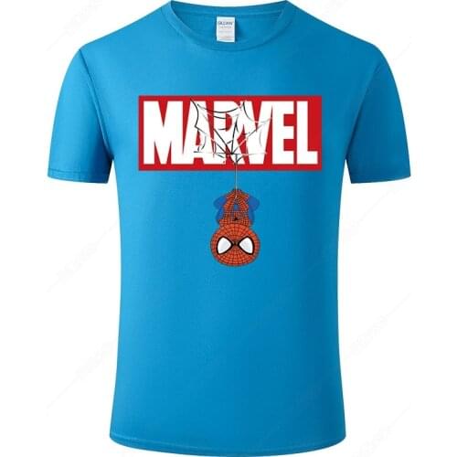 Marvel T shirt Men Women Cotton Tee Funny Spiderman Print T-Shirt Summer Fashion Cool Camisetas Hombre Streetwear Clothing J92