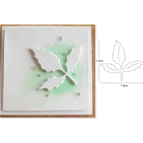 Metal cutting dies leaf 72*78mm cut die mold decoration Scrapbook paper craft knife mould blade punch stencils dies
