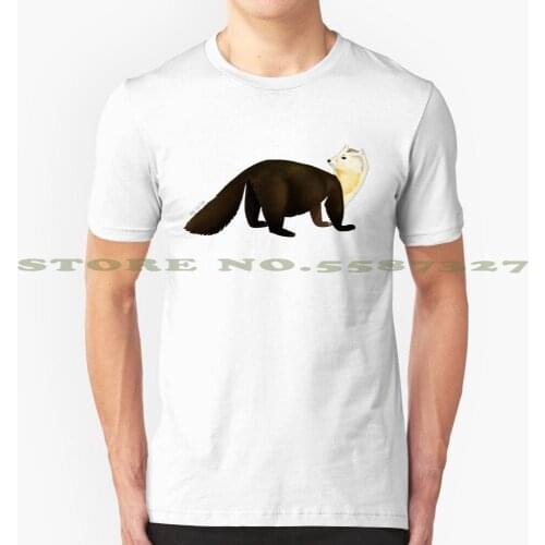 Totem Sable Marten Fashion Vintage Tshirt T Shirts Belettelepink Weasel Marten Ferret Animals Children Cute Furry Sweet Totem