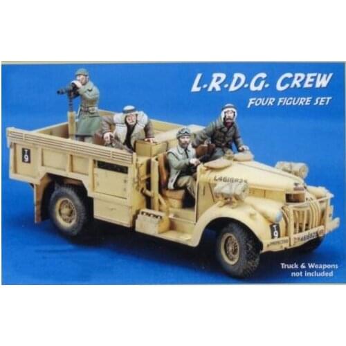 New Unassembled 1/35 British Army 4 figures (NO CAR) Resin Kit DIY figure Unpainted resin model
