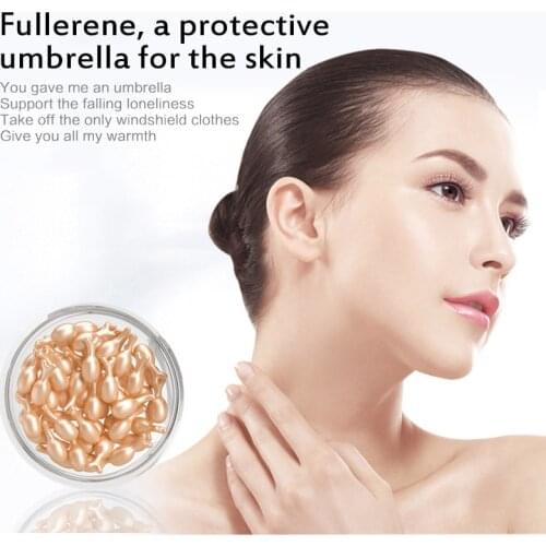 New fullerene placental essence dilute fine lines Face Serum the skin placental essence capsule Efficient facial cleansing care