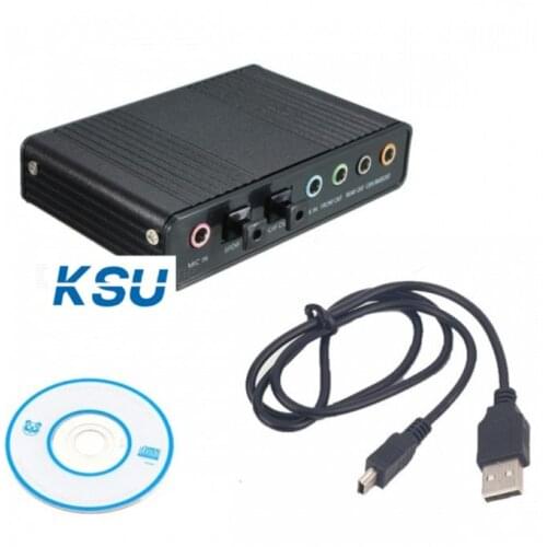 USB5.1 Sound card external independent optical fiber amplifier speaker desktop notebook surround DTS5.1 home theater WIN7 WIN8