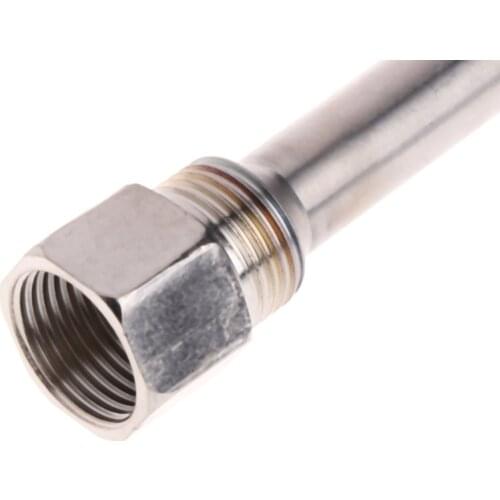2021 New Stainless Steel Thermowell 1/2" NPT Threads 130mm Long For Temperature Sensors