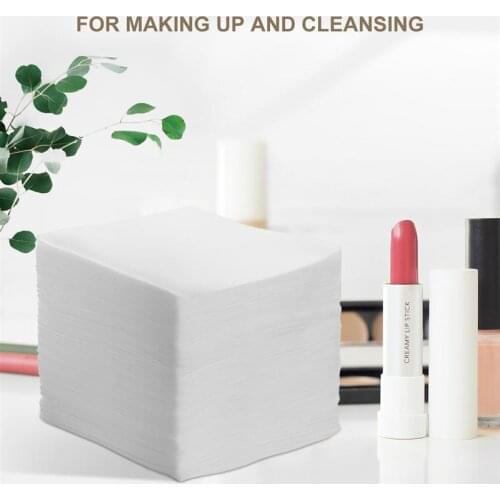 100pcs Disposable Fabric Makeup Facial Soft Pads Face Deep Cleaning for Make up Nail Polish Removing Skin Care Beauty Tools