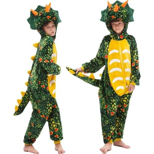 New Fashion Hooded Pajamas Kigurumi Baby Boys Cartoon Animal Cosplay Costumes Teen Girls Unicron Sleepwears Girls Jumpsuits