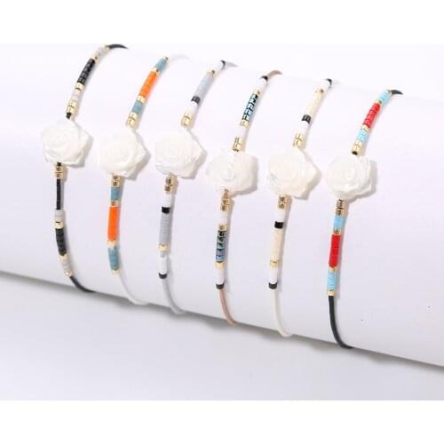 Rttooas Miyuki Delica Seed Beaded Bracelet For Women Fashion Flowers Charm Bracelets Pulseras Mujer Moda 2020 New Arrival