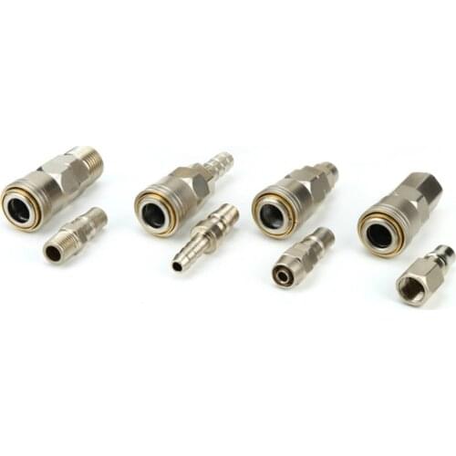 Self-locking C type Pneumatic Air Compressor Hose Quick Coupler Plug Socket Connector