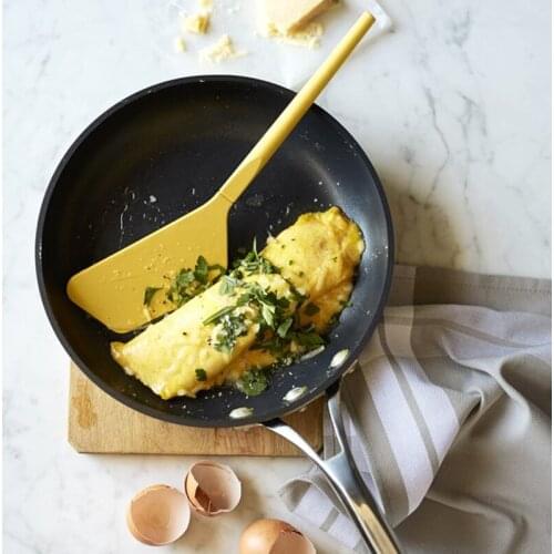 Silicone Egg Omelet Turner Heat-Resistant FDA Approved 12-Inches Egg Spatula