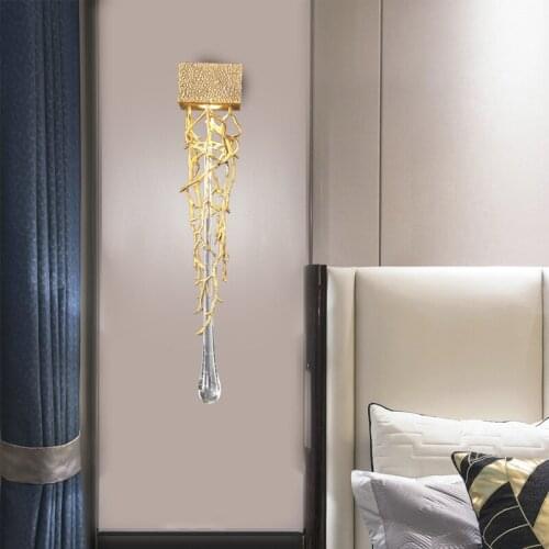 Modern Minimalist Led Wall Lamp Nordic Golden Bedside Living Room Hallway Home Decoration Aluminum Wall Sconce indoor Lighting