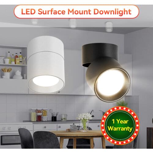 Led Downlights 220v Foldable Spot Led 10w 15w 25w Surface Mounted Ceiling Spot Lamp Down Light For Living Room Kitchen Lighting