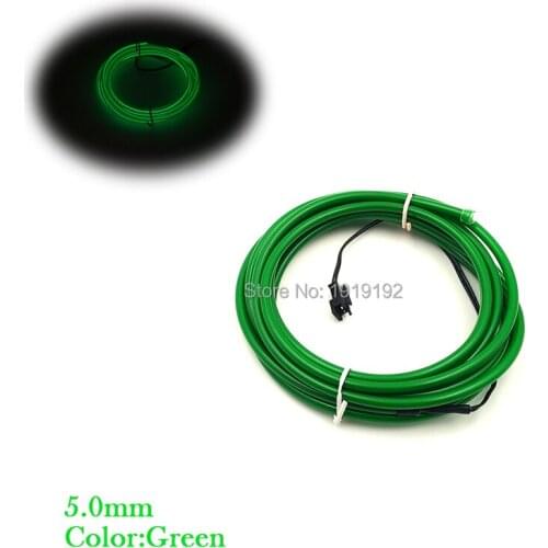 Party Decoration 15Meter 5VUSB driver Flexible Neon Light Glow 5.0mm EL Wire Rope tape Cable Neon Lights Electroluminescent Wire