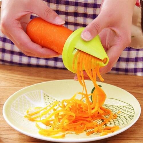 NEW Vegetable Fruit Spiral Shred Process Device Cutter Slicer Peeler Kitchen Tool Spiralizer Cutter Graters Kitchen Tool Gadget
