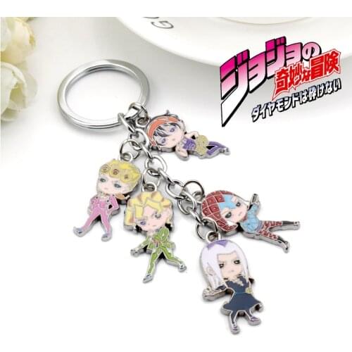Funny Trinkets Cute Cartoon Unisex Keychain Pendants Key Chains Anime Accessories Keychain Series Key Rings