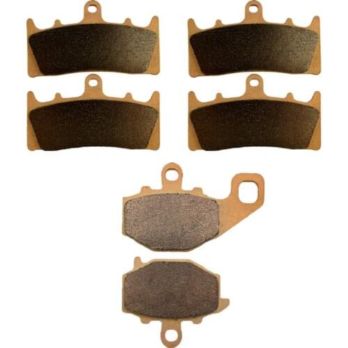 Motorcycle Parts Copper Based Sintered Motor Front & Rear Brake Pads For Kawasaki ZX6R 2000-2002 Brake Disk