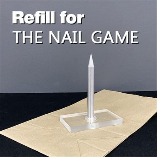100% safe Nail Roulette The Nail Game(Transparent) Magic Tricks Stage Close Up Crush Paper Bag Magia Mentalism Gimmick Props