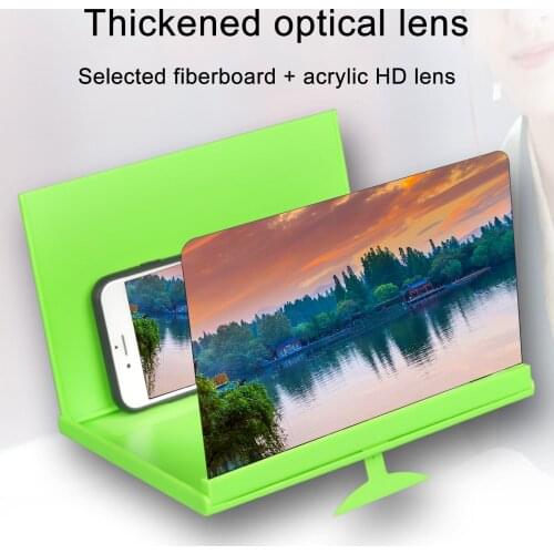 12 inch Folding Cell Phone Screen Magnifier Protection HD Video Amplifier Large Screen Cell Phone Bracket Holder