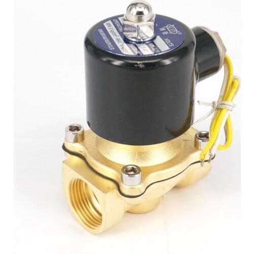 2W-200-20 3/4"BSP N/C 12VAC 24VAC/DC 36VAC/DC 110VAC 220VAC 380VAC 2 Port Brass Electric Solenoid Valve Water Air Fuels