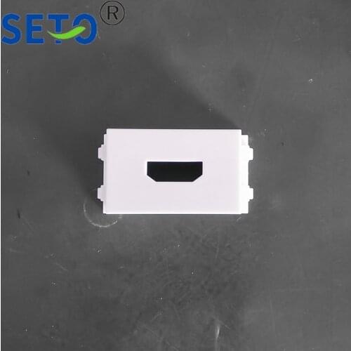 50pcs SeTo 128 Type HDMI Blank Module Bracket Connector Keystone For Wall Plate Socket