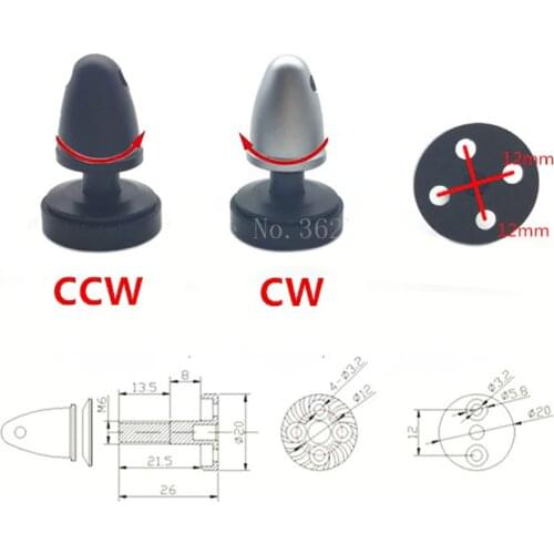 Propeller Prop Nut Cap Adapter Clip CW CCW for 3508 4108 4114 Brushless Motor Motors Right / Left Hand Adapter for RC Drone
