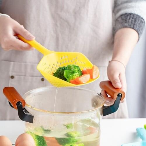 Creative Pp Plastic Non-stick Long Pasta Drainage Colander High Temperature Resistant Kitchen Tool Filter Ice Shovel
