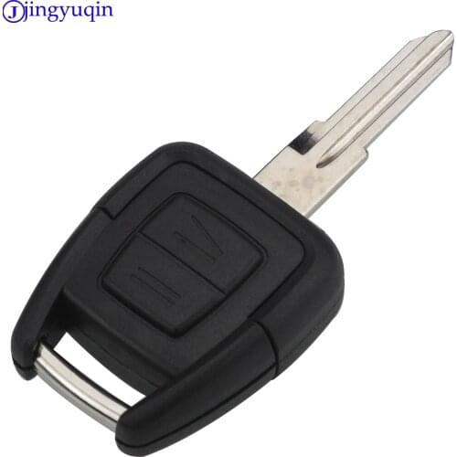 Jingyuqin 10PCS 2 Buttons Remote Car Key Cover Shell Case for Opel Astra Vectra Zafira Omega Uncut Blank Blade FOB Styling